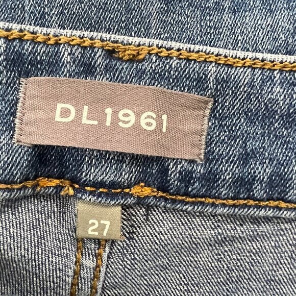 DL1961 Wallace High-Rise Cropped Flare Denim Jeans Color Briggs Sz 27 - Picture 11 of 15